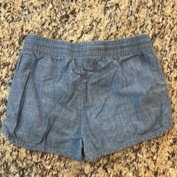 Crewcuts Blue Jean chambray Shorts Elastic Waist kids size 10 - Picture 5 of 6